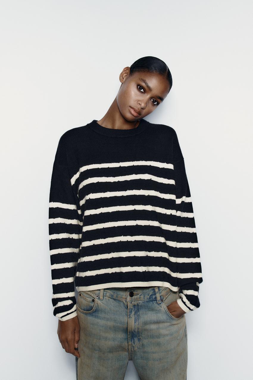 Zara white fluffy jumper Clearance