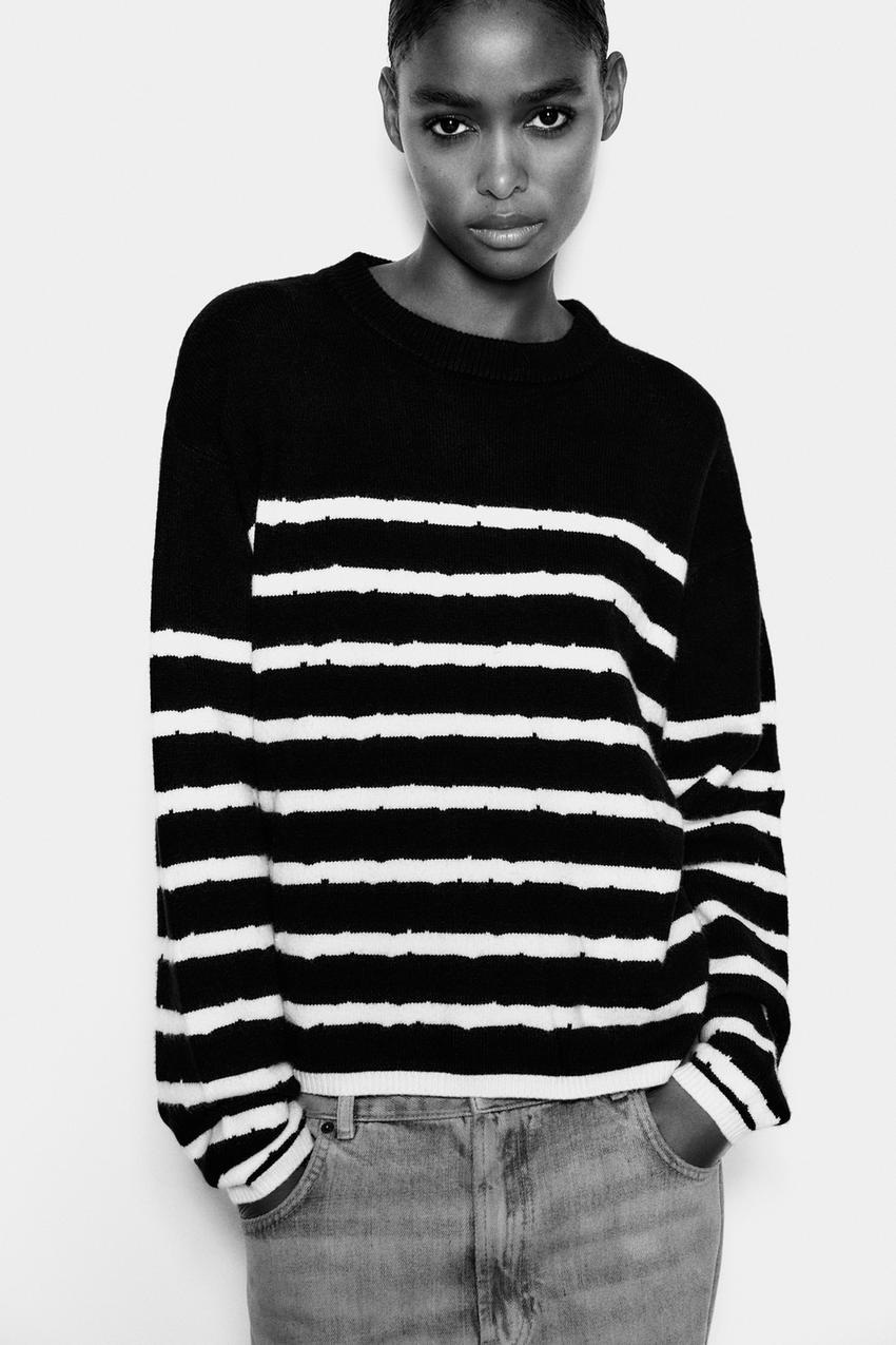 Zara women's striped sweater Outlet