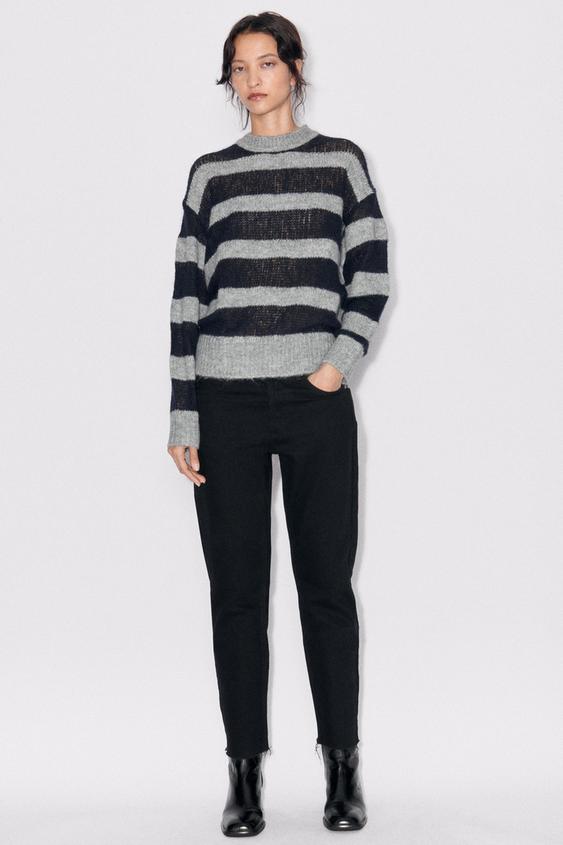 Striped zara jumper Clearance