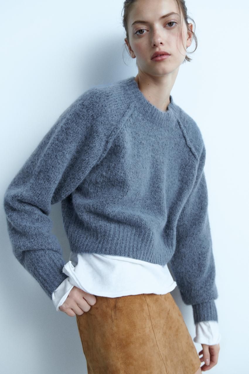 Zara blue sweater set Clearance