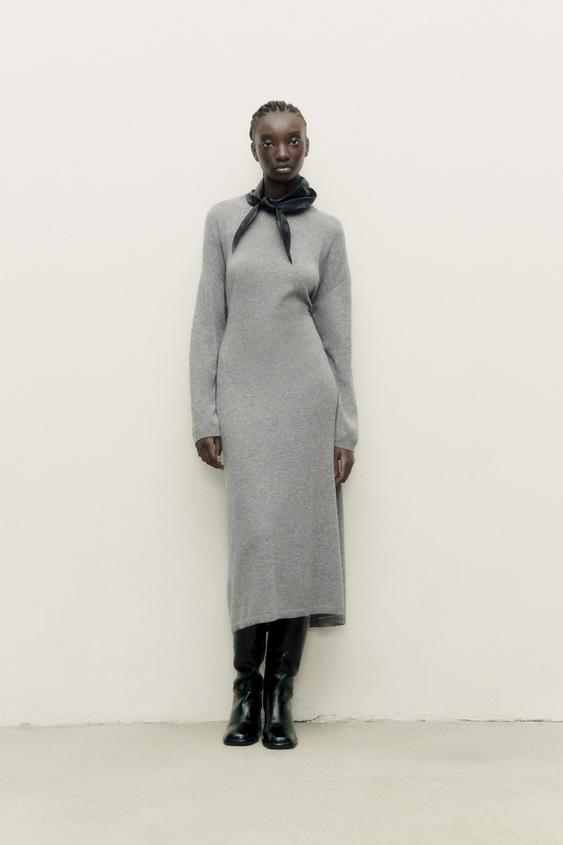 Turtleneck sweater dress zara Clearance