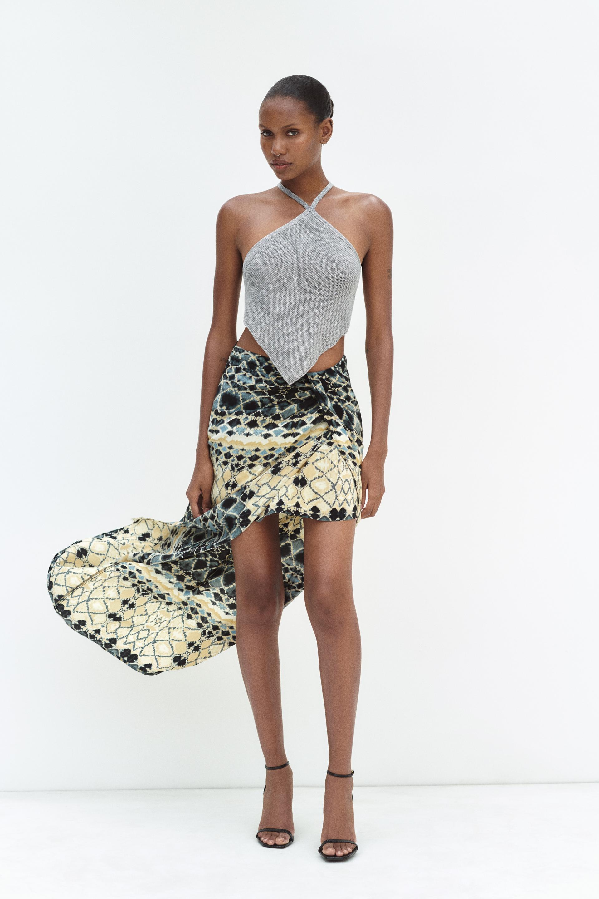 Zara long printed skirt Clearance