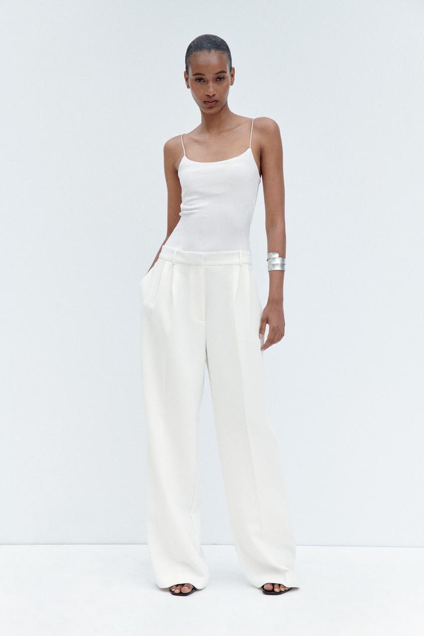 White trousers women zara Clearance