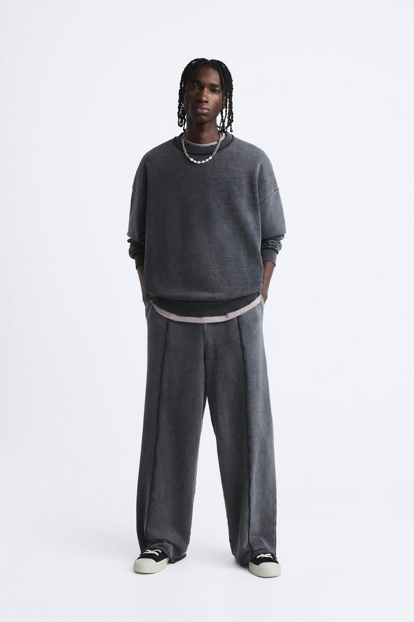 Zara wide leg jogging pants Clearance