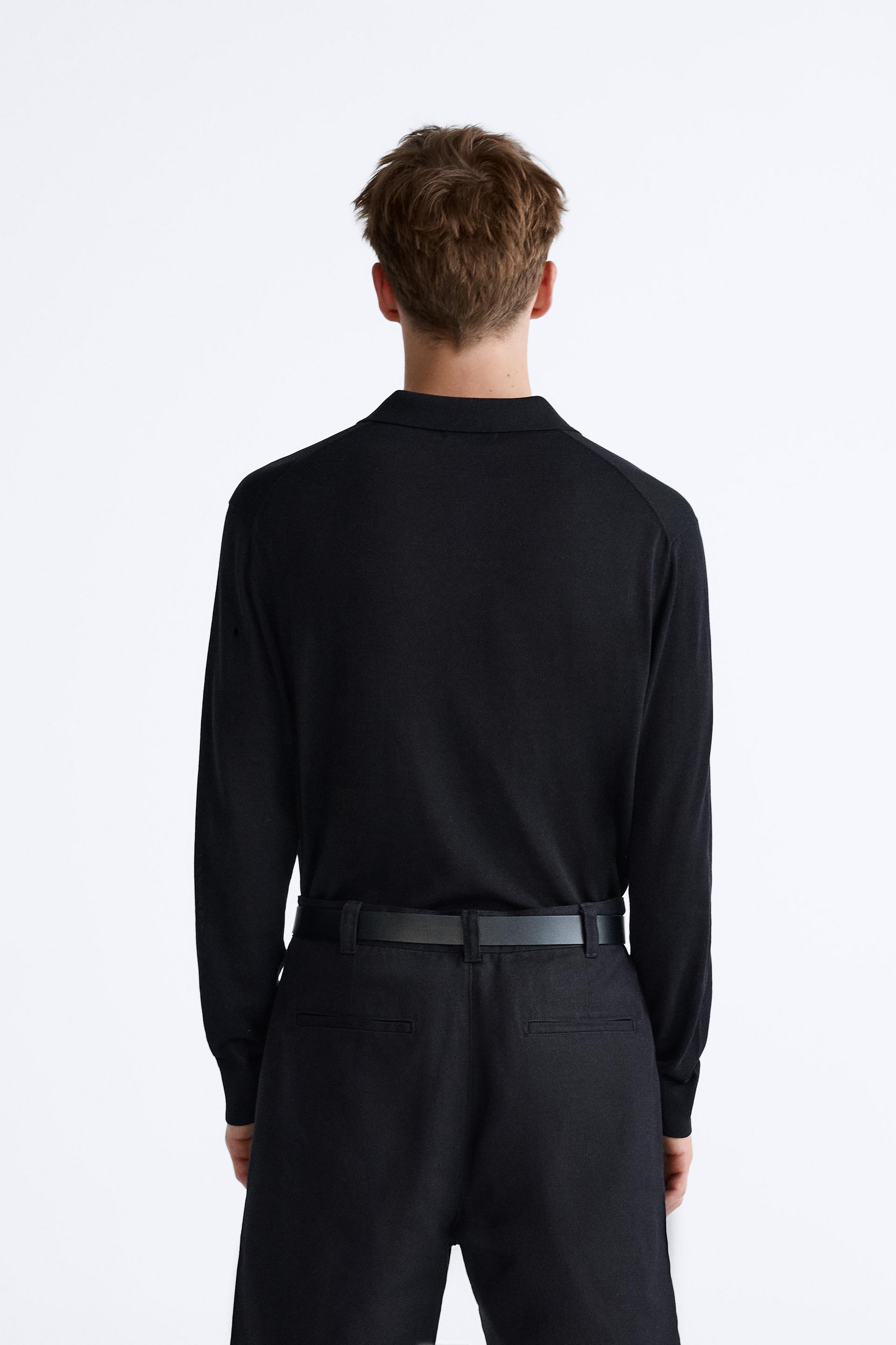 Zara mens high neck t shirt clearance