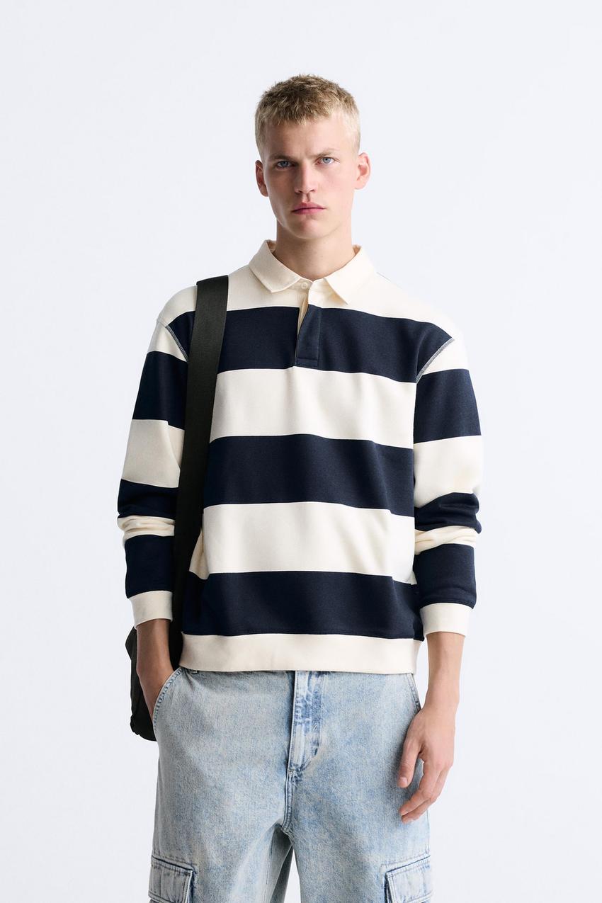 Long sleeve crew neck polo shirts Outlet