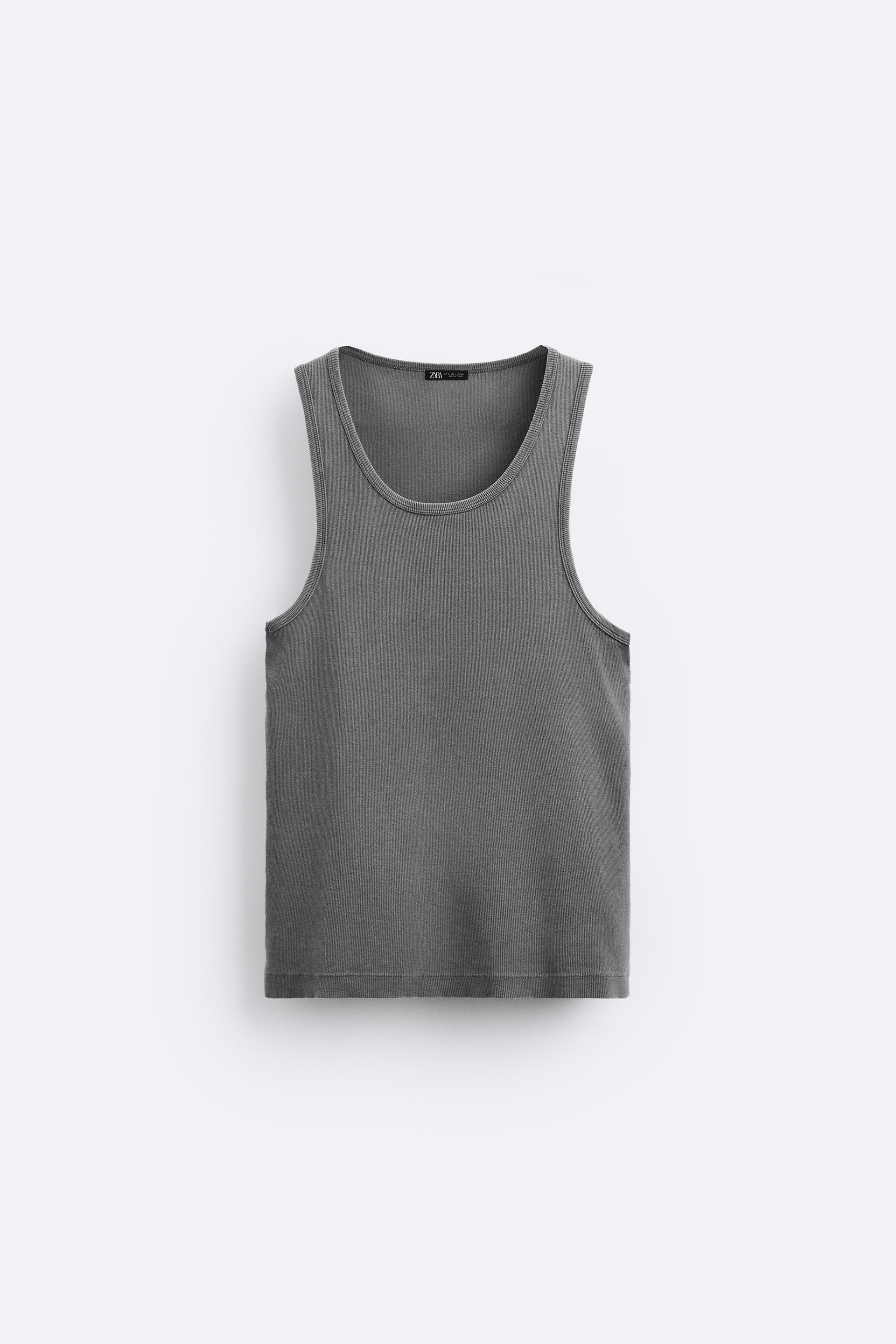 Zara tank top ribbed Clearance
