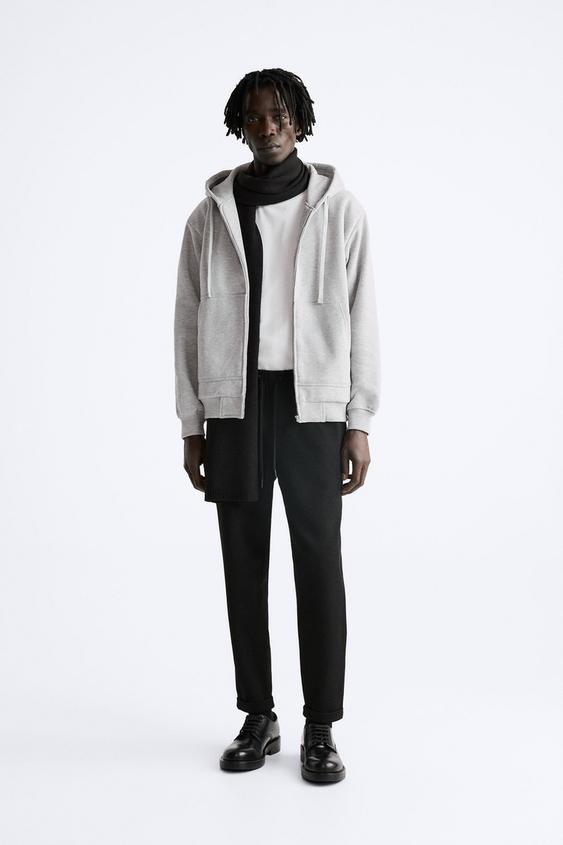 Zara mens black trousers outlet