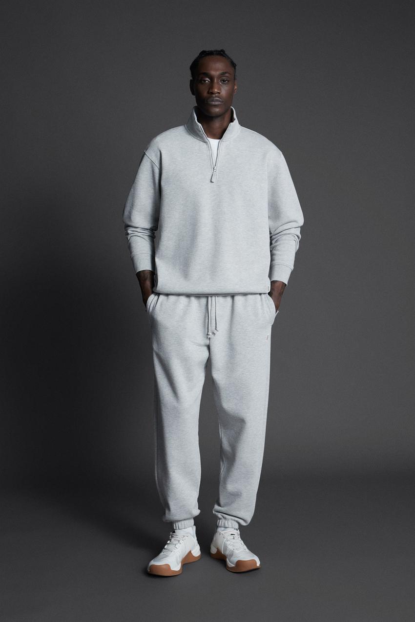 Zara grey cotton sweat shirt Clearance