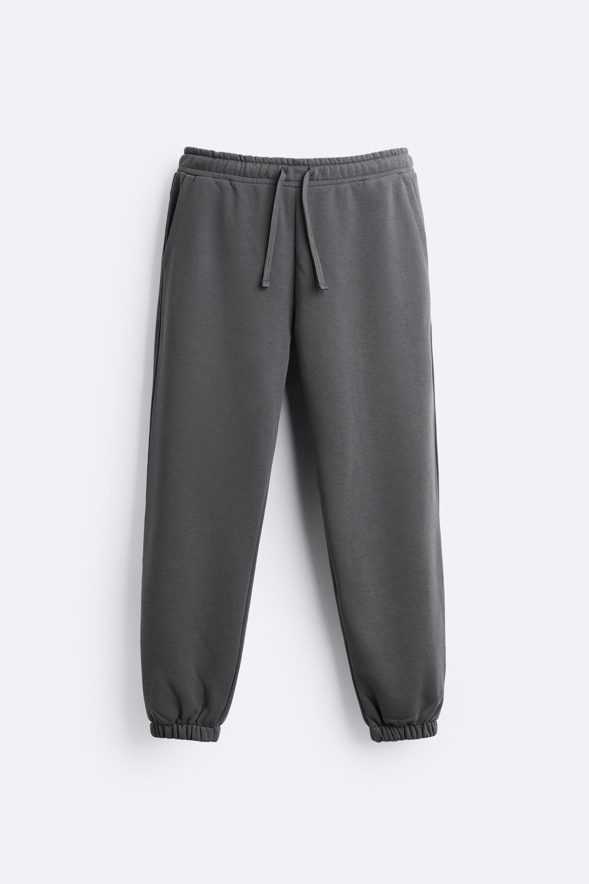 Zara black tracksuit bottoms Clearance