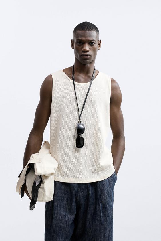 Zara mens tank tops Clearance