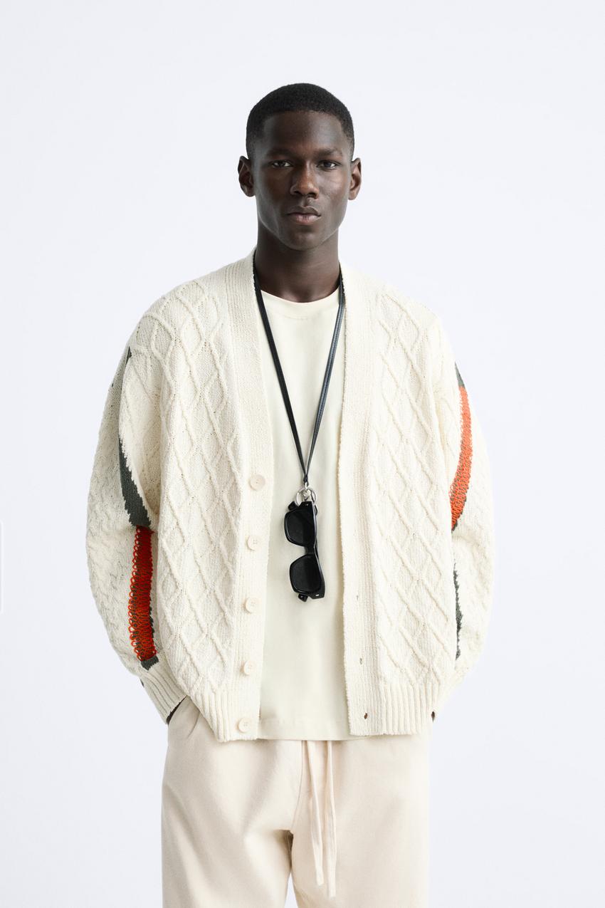 Zara woven knit sweater Clearance