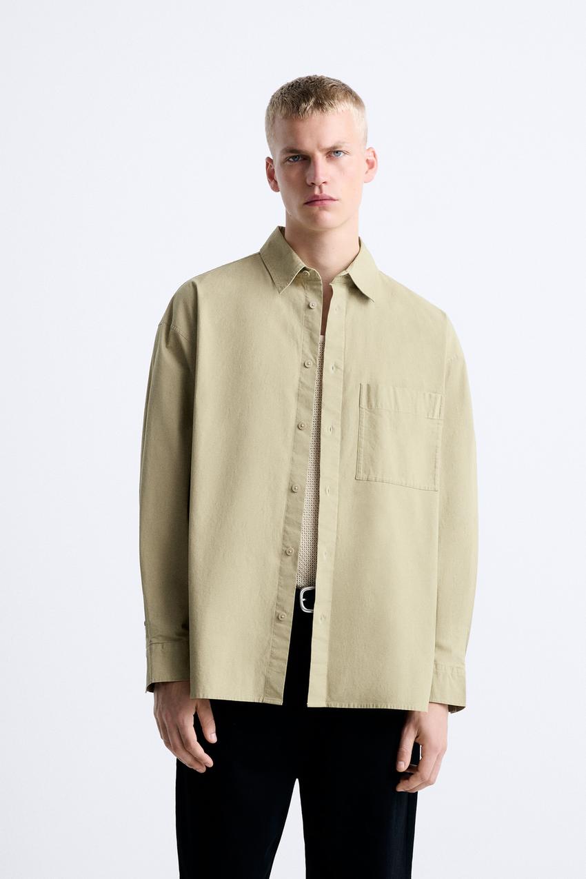 Zara button down long sleeve Clearance