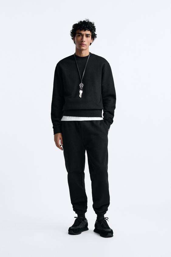 Black hoodie mens zara Clearance