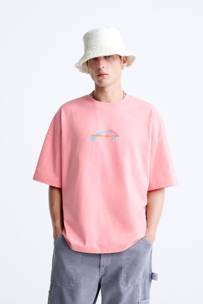 Pink zara t shirt Clearance