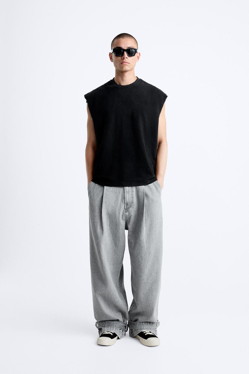 Zara pleated oversized pants Clearance