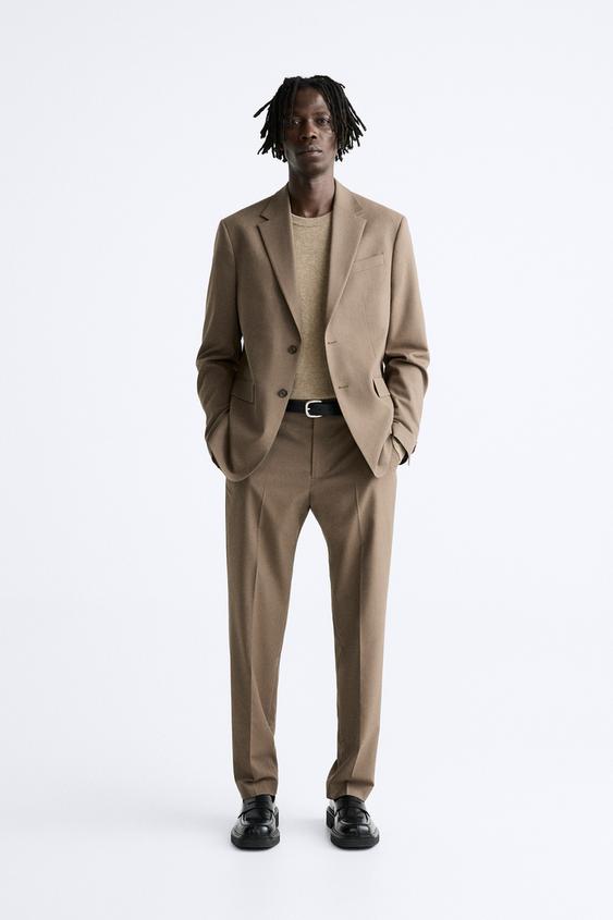 Beige suit zara Clearance