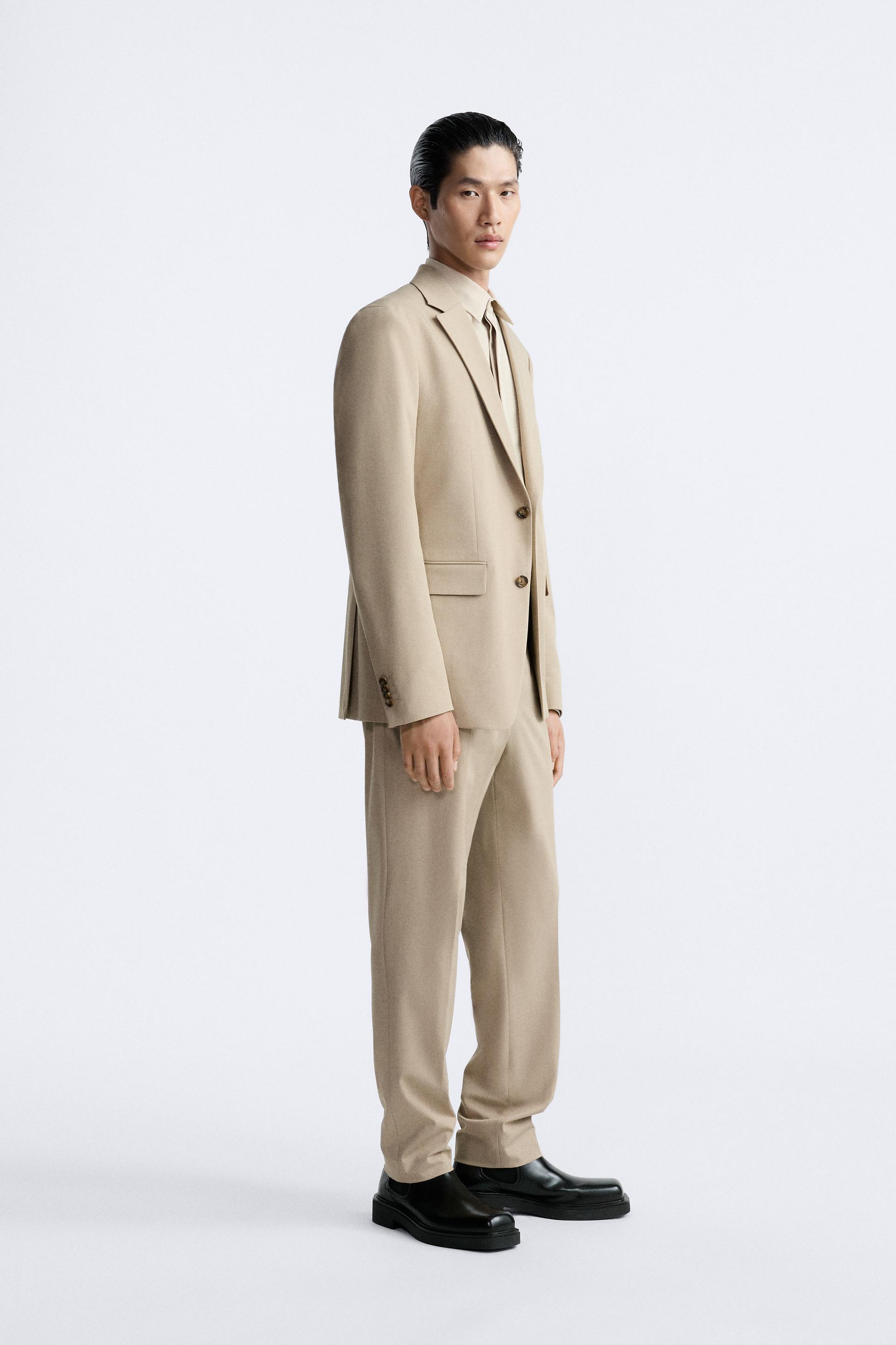 Zara khaki suit Clearance