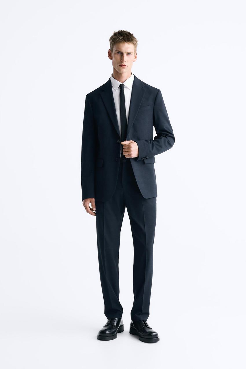 Zara plaid blue jacket Outlet