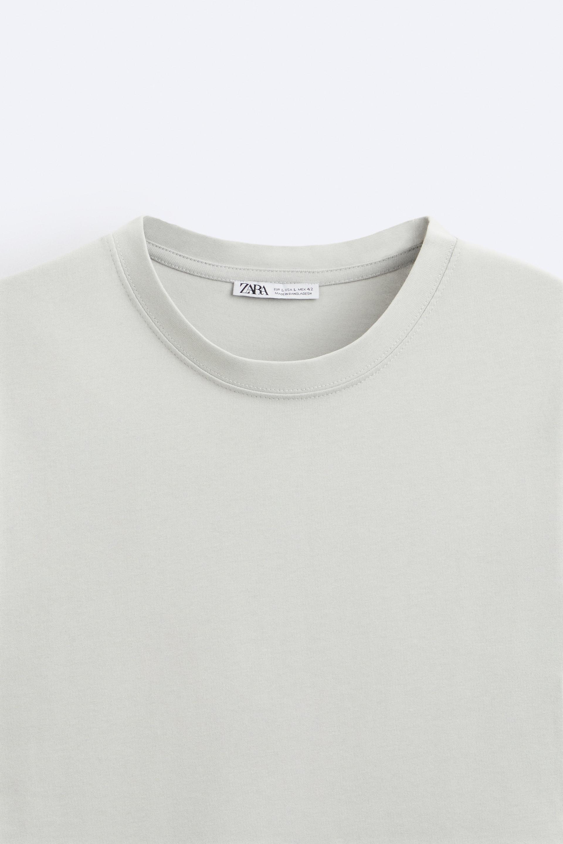 Zara basic heavyweight t shirt Clearance