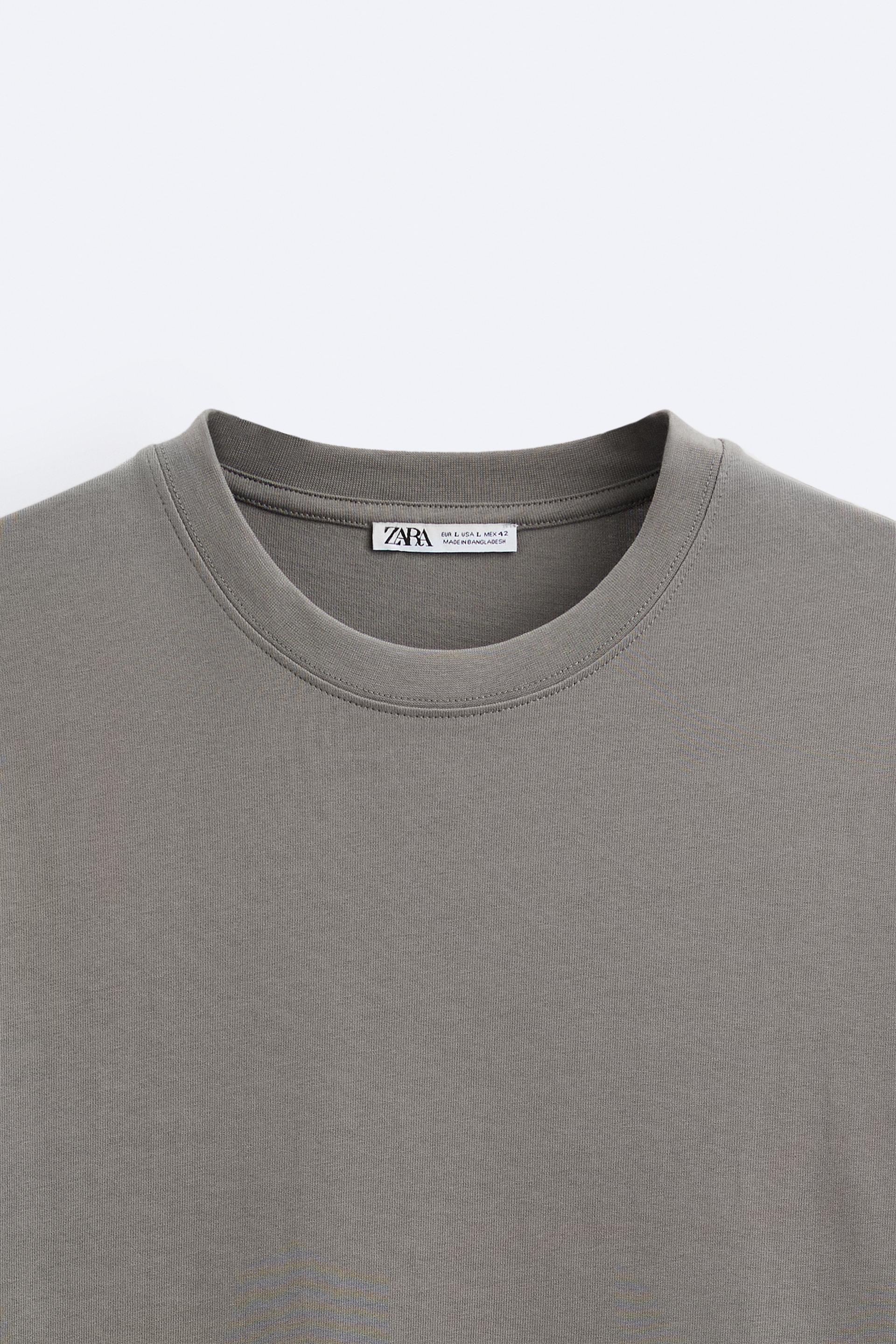 Zara basic heavyweight t shirt Clearance