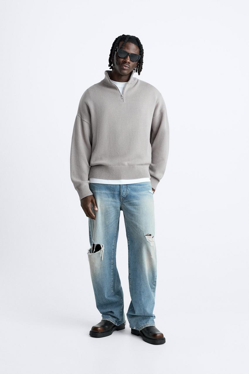 Zara pearl sweatshirt Clearance