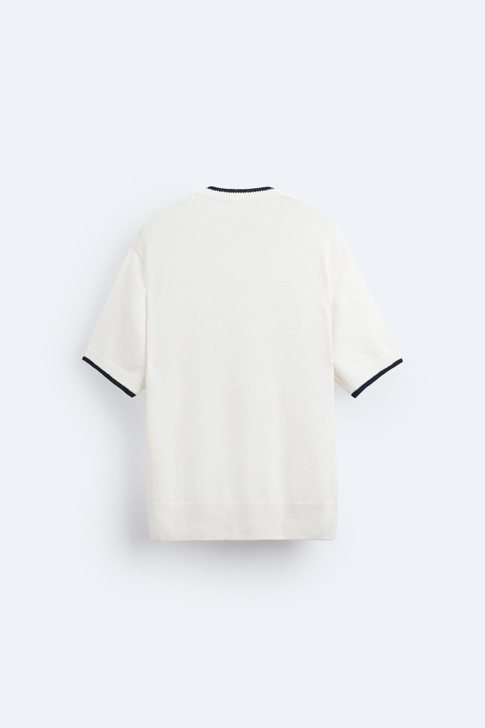 zara knitted t shirt