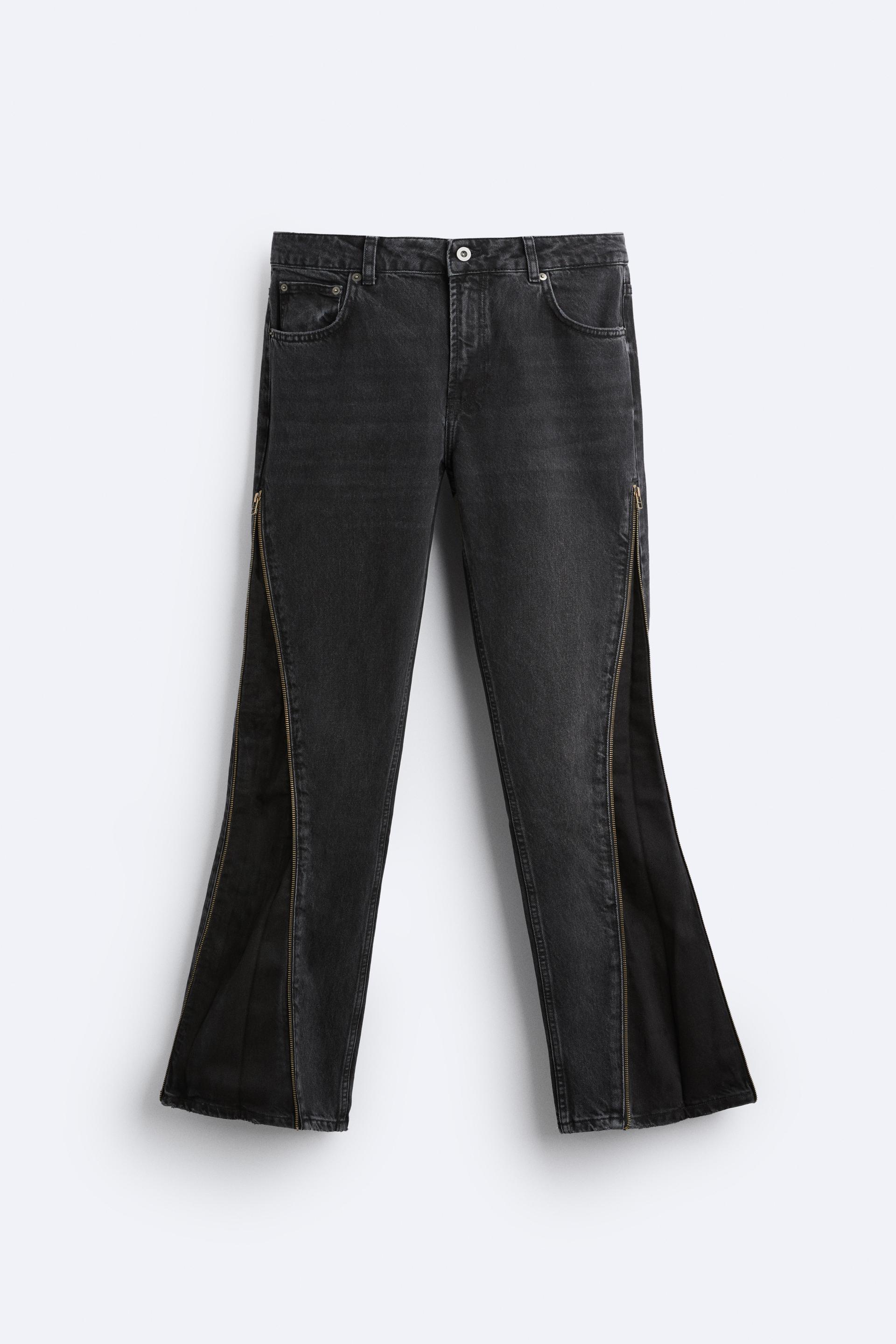Zara men's jeans with zips Outlet