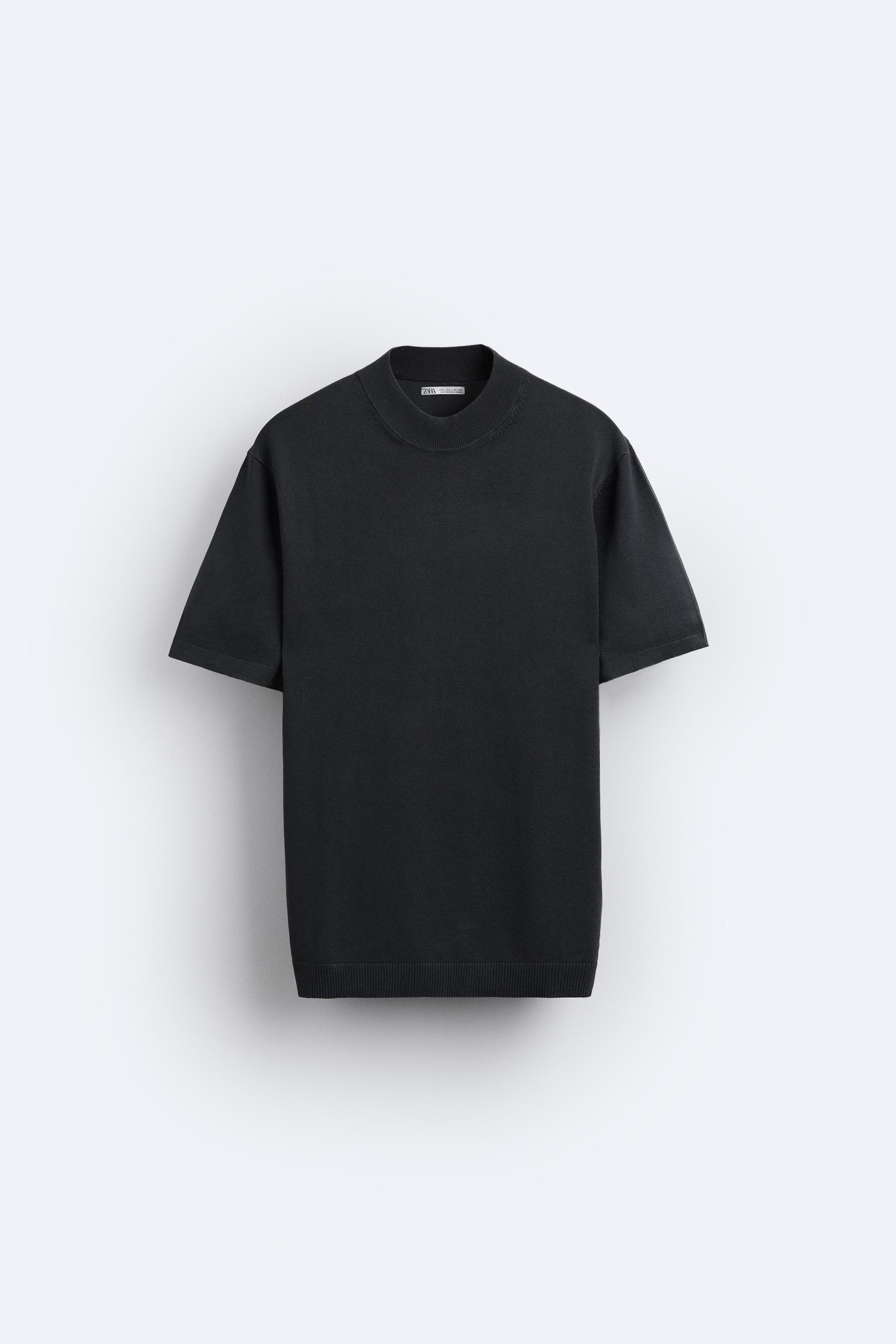 Zara black mock neck top Clearance
