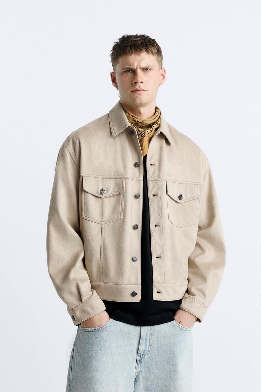 Zara suede bomber Clearance
