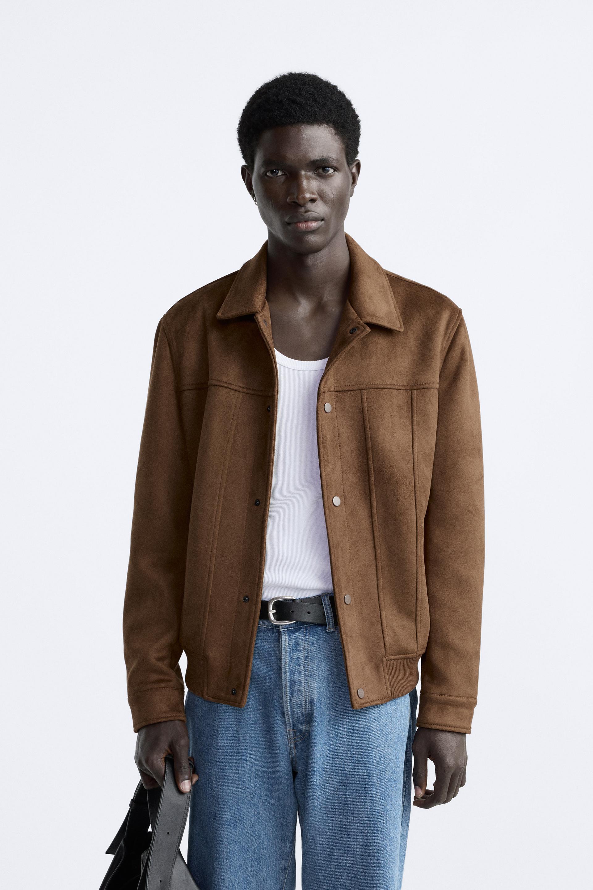 Zara women's suede jacket Clearance