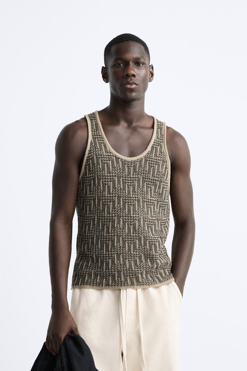 Zara mens tank tops Clearance