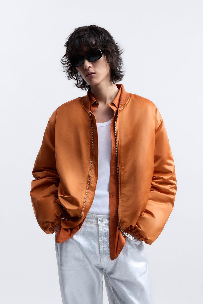 Zara satin bomber Clearance