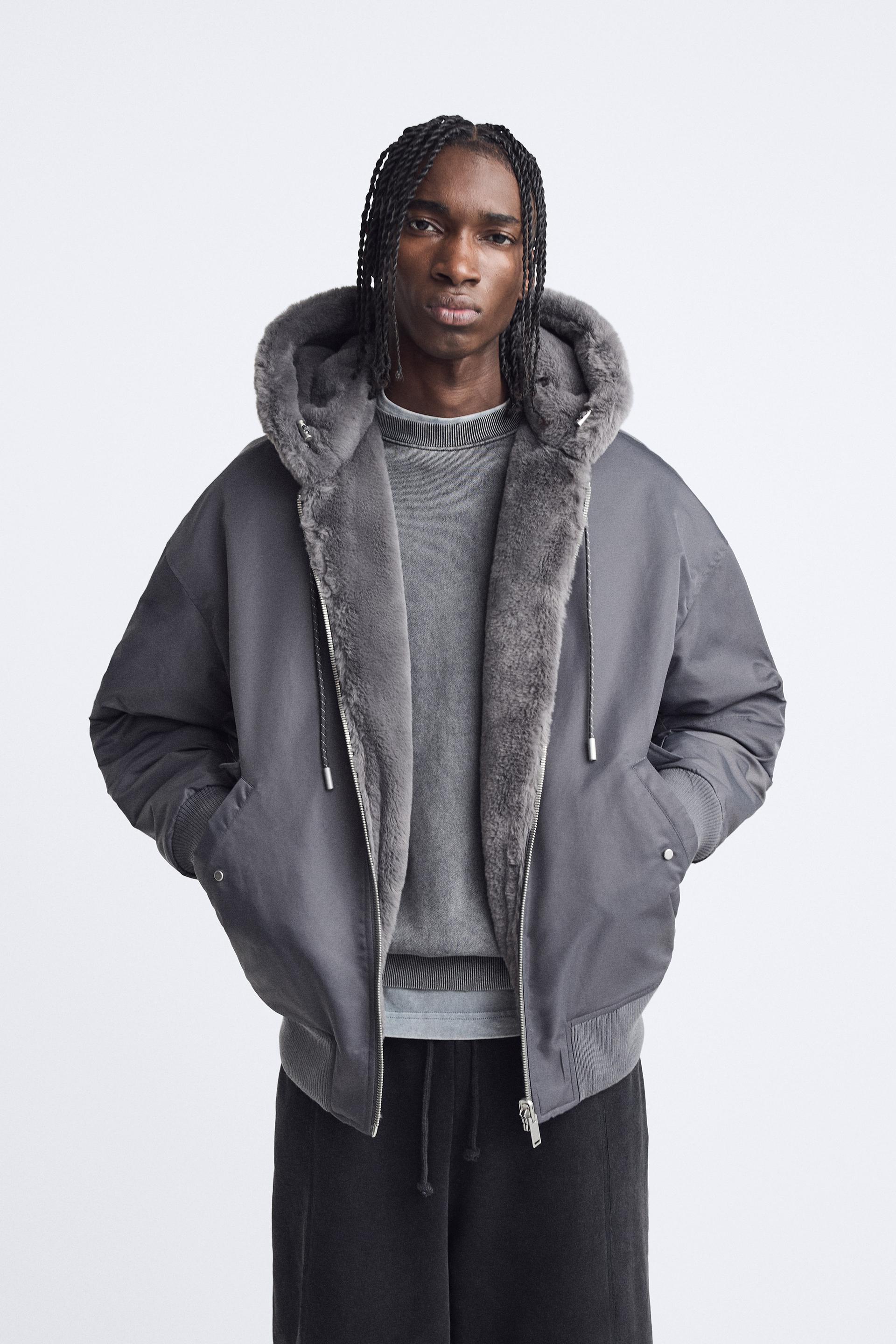 Zara jacket fur hood Clearance