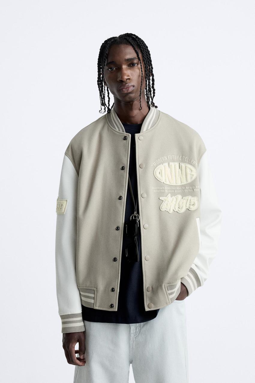 Zara varsity sweater Clearance