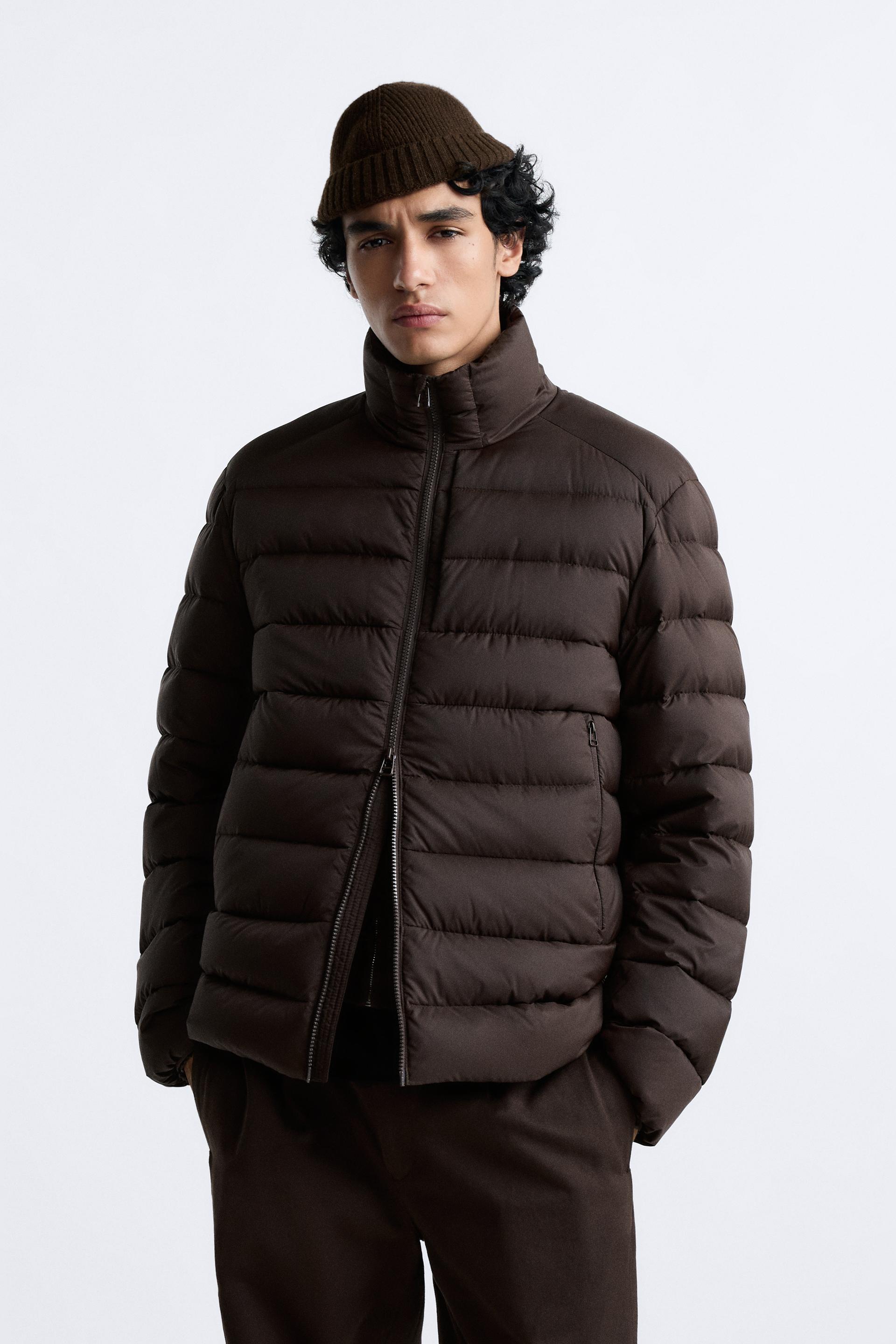 Zara ultra light down puffer coat Clearance