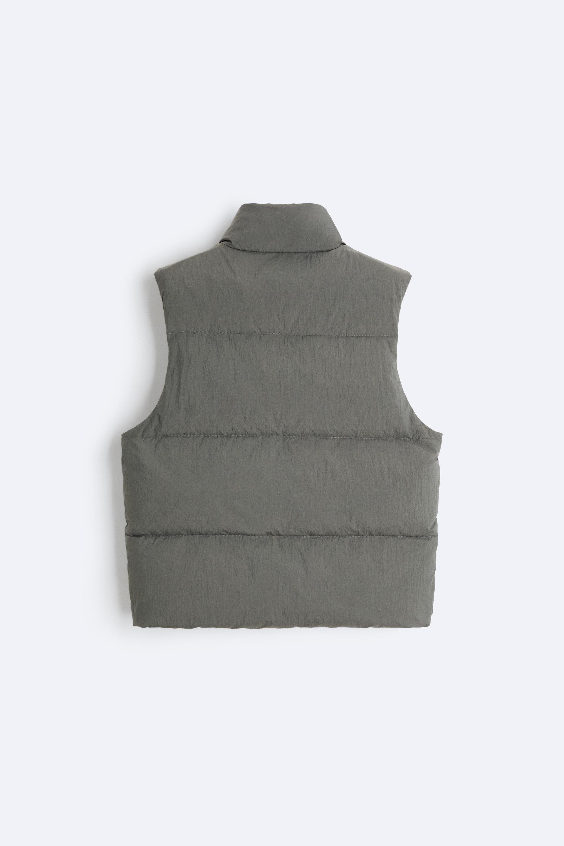 Grey zara gilet Clearance