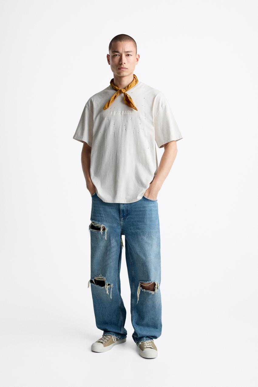 Zara torn t shirt Clearance