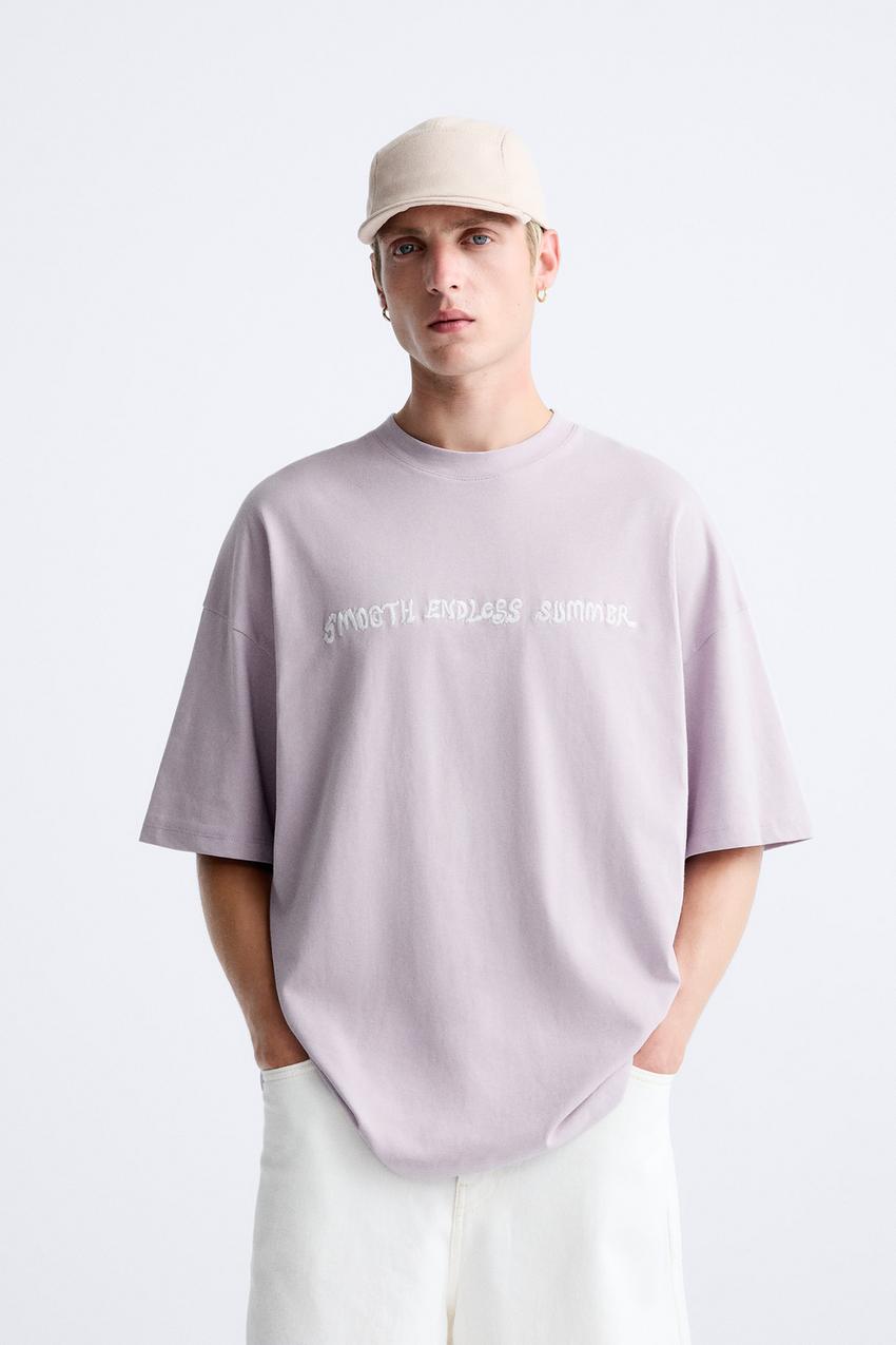 Zara text t shirt Outlet