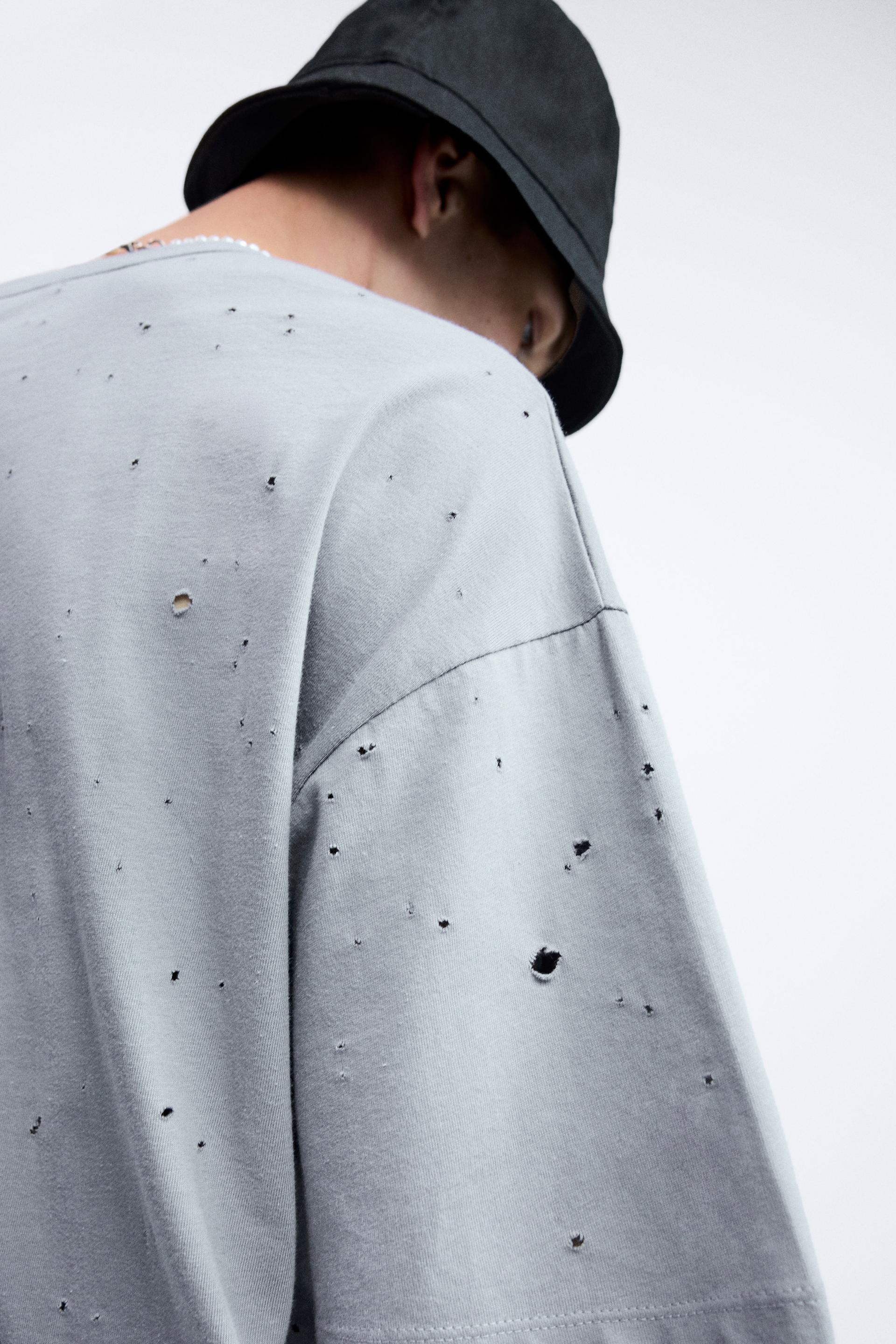 Zara torn t shirt Clearance