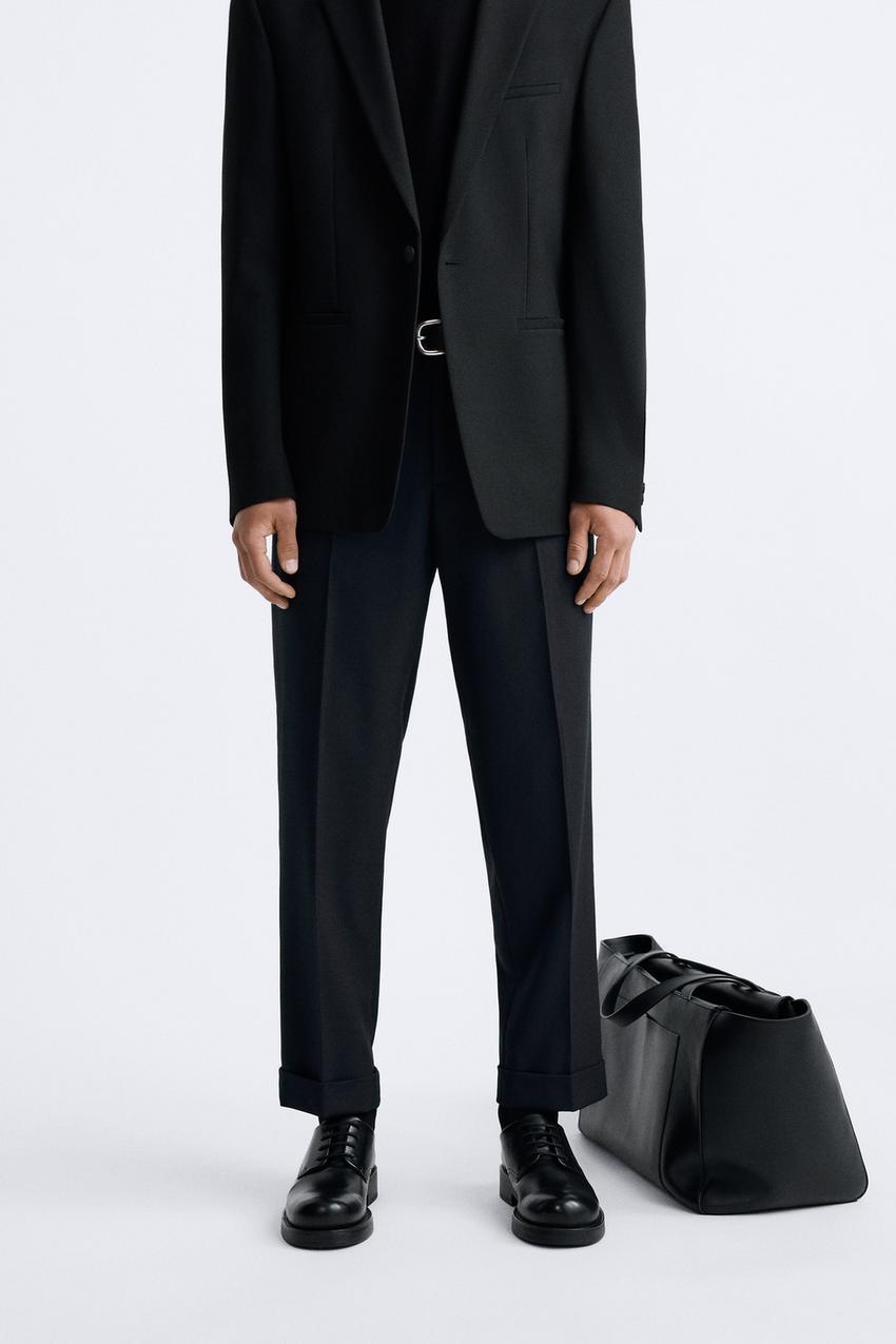 Zara black tuxedo pants Clearance