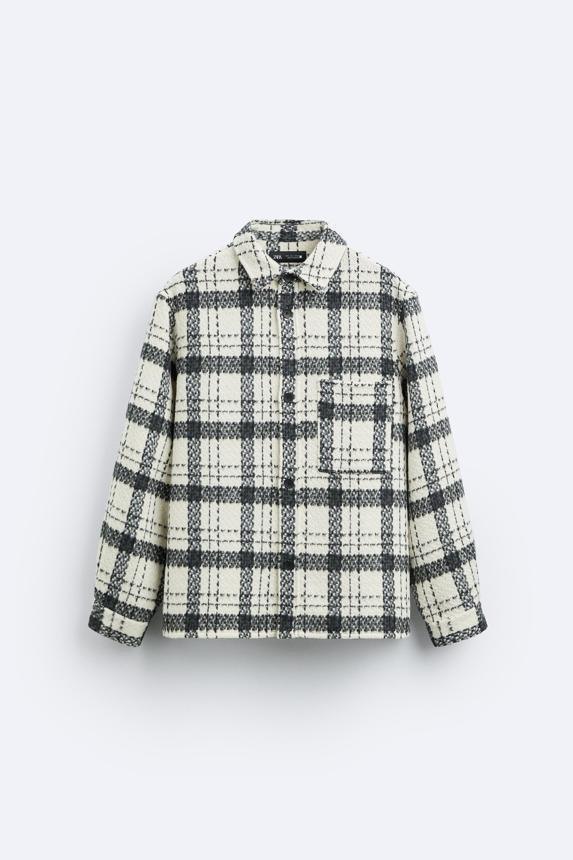 체크 스트럭처 셔츠 4087084 ZARA 페칭 FETCHING1