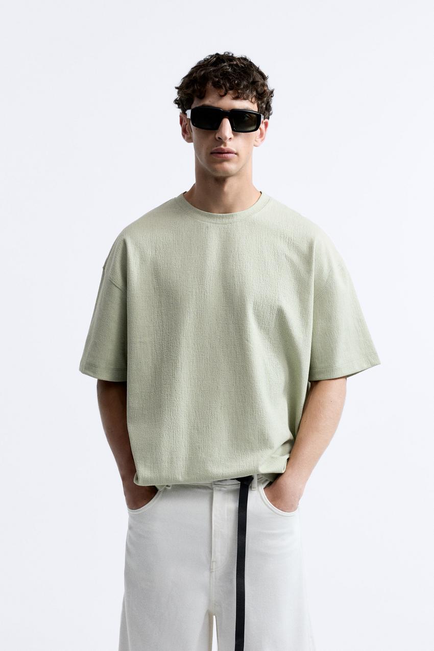 Zara jacquard t shirt Clearance