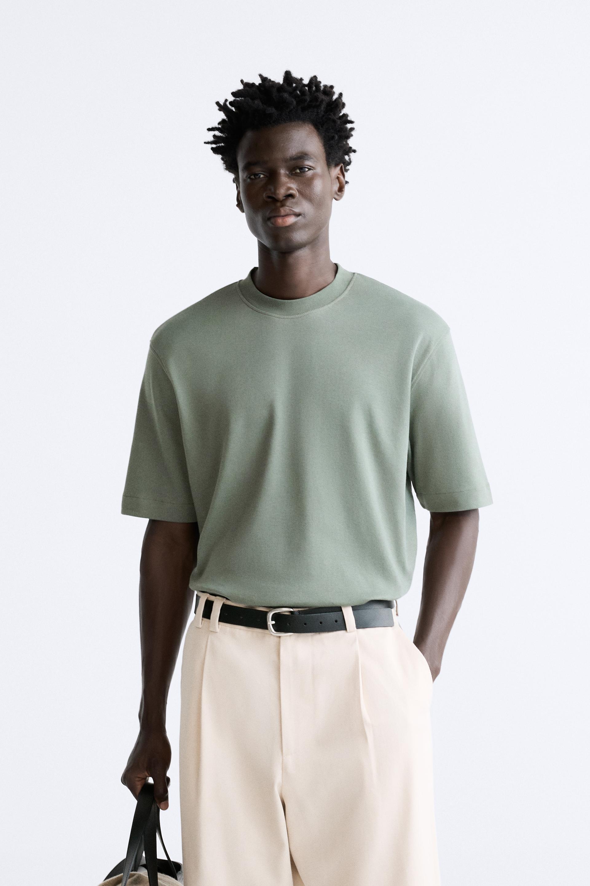 Longline t shirt zara Clearance