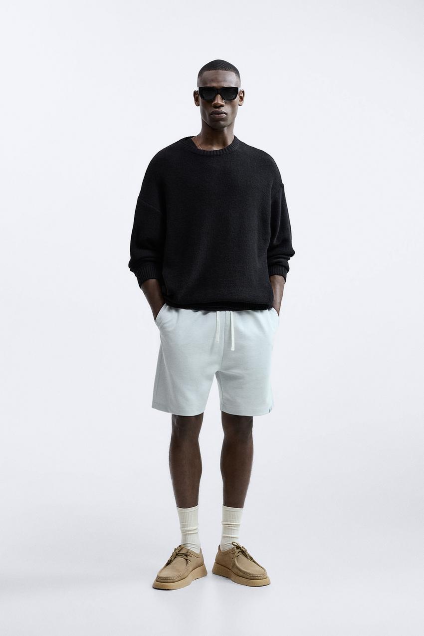 Zara mens white shorts Clearance