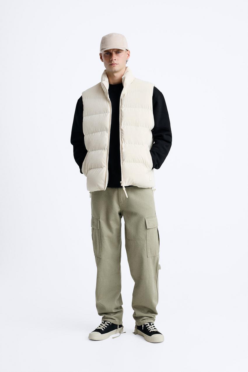 Zara mens puffer gilet Clearance