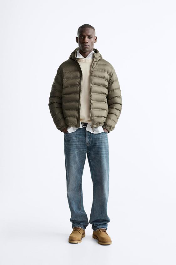 Zara ultra light down puffer coat Clearance