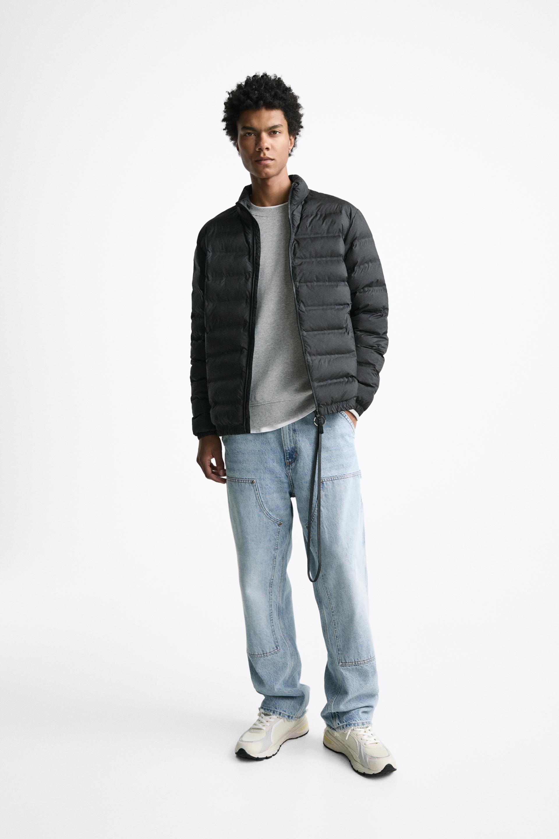 Zara ultra light down puffer coat Clearance