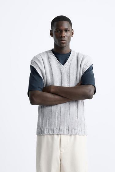 Zara mens v neck jumper Clearance