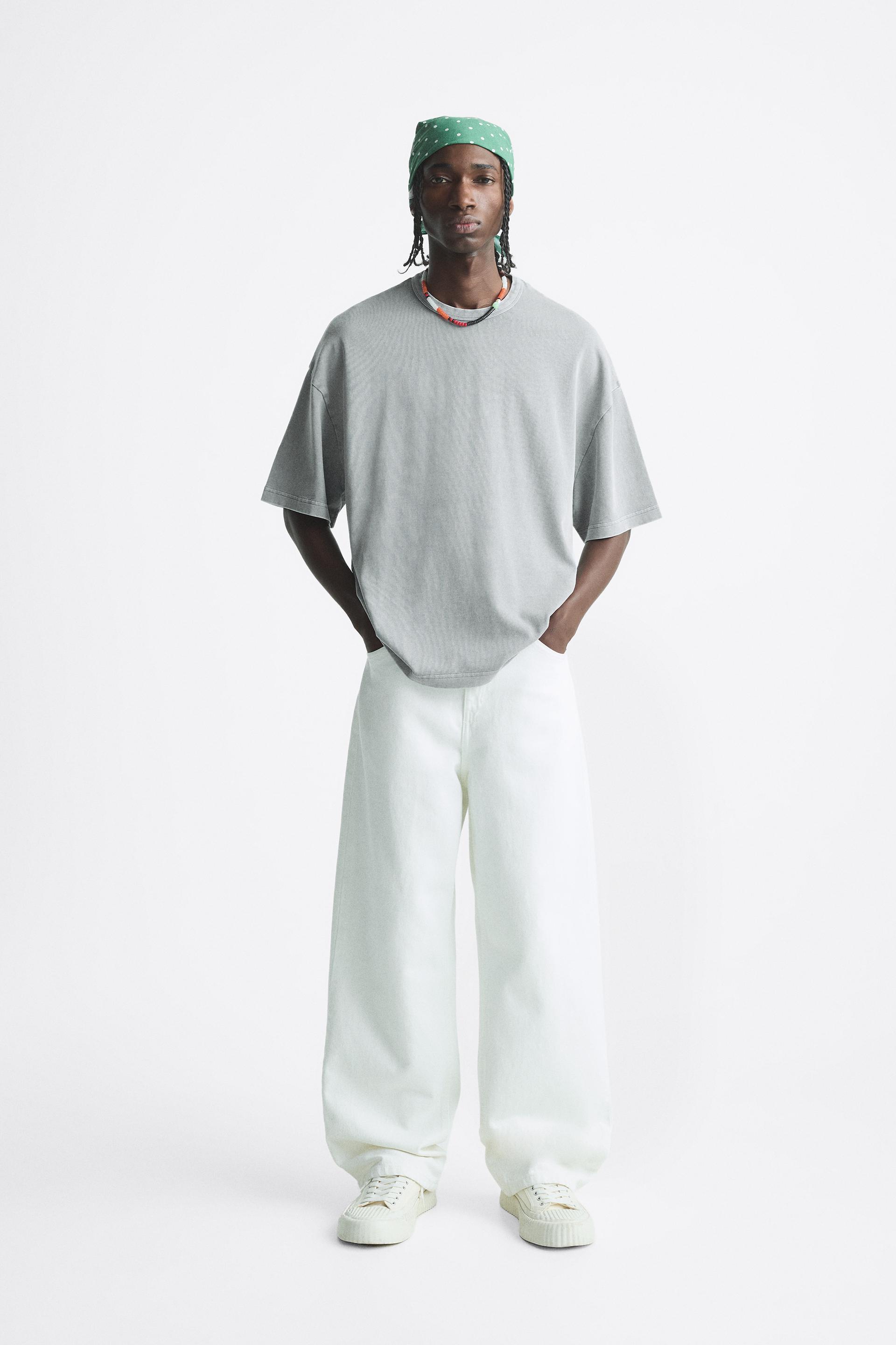 Zara acid wash t shirt Outlet